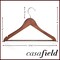 Casafield - 20 Wooden Suit Hangers - Premium Lotus Wood with Notches & Chrome Swivel Hook for Dress Clothes, Coats, Jackets, Pants, Shirts, Skirts